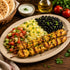Chicken Kabab with Rice/Bean & Chop-Chop